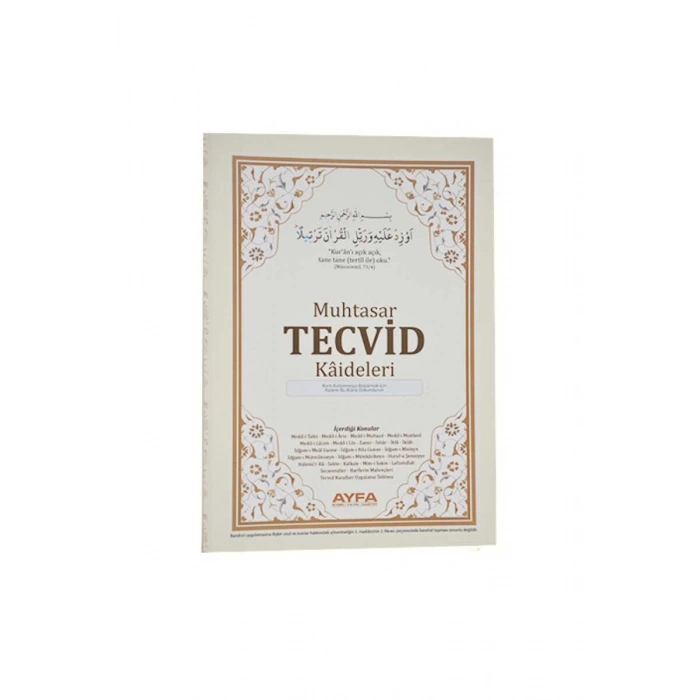 Muhtasar Tecvid Kaideleri Kartelası