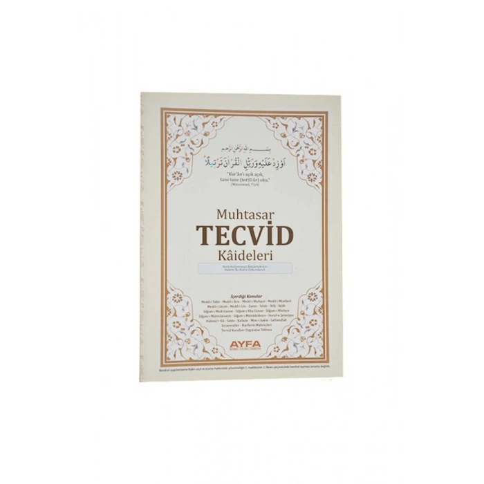 Muhtasar Tecvid Kaideleri Kartelası