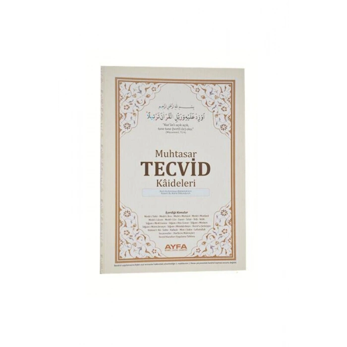 Muhtasar Tecvid Kaideleri Kartelası