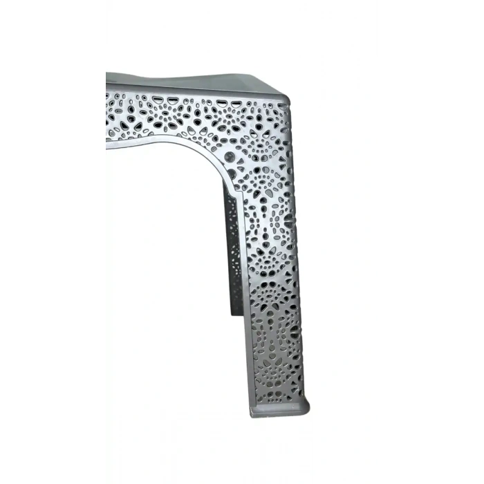 Nakışlı Plastik Rahle - Gri