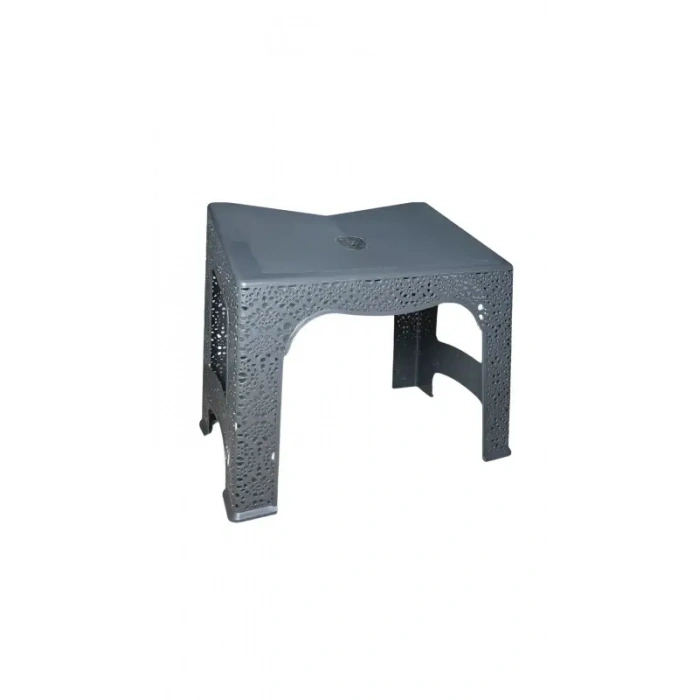 Nakışlı Plastik Rahle - Gri