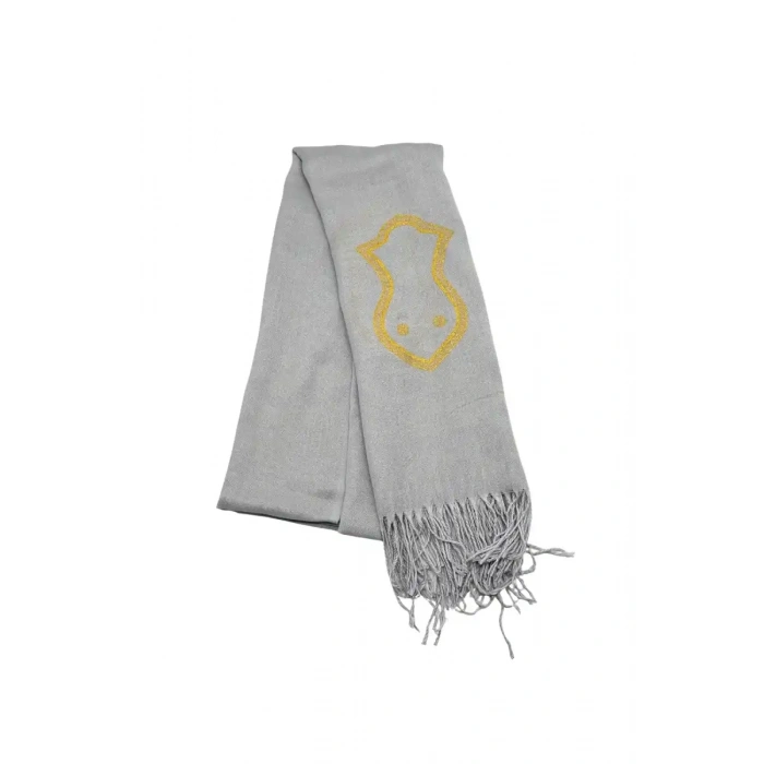 Nali Şerif İşlemeli Şal Gri