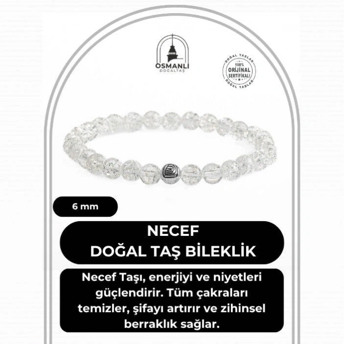 Necef 6mm Doğal Taş Bileklik