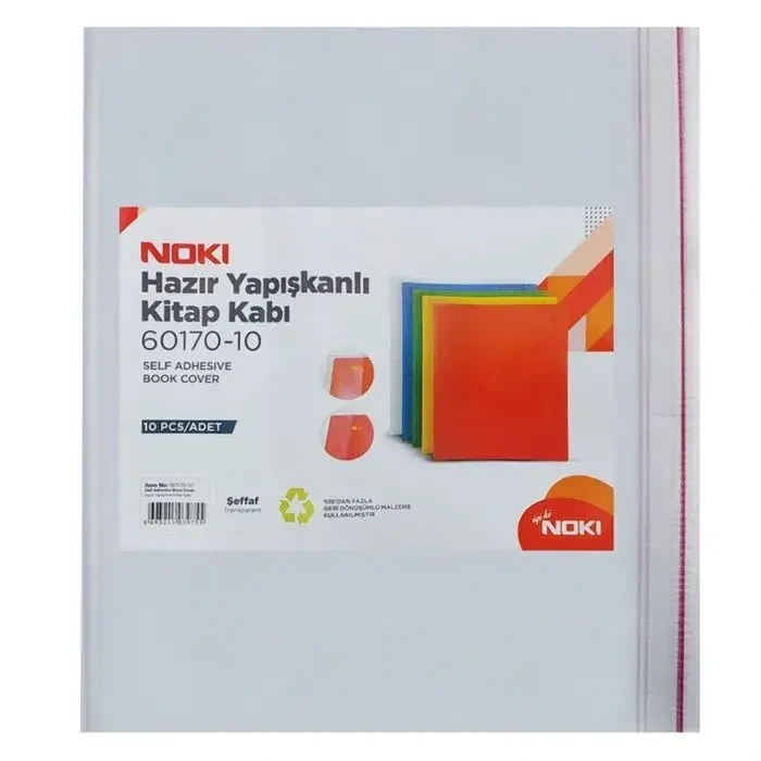 Noki Hazır Yapışkanlı Kitap Kabı A4 10 Lu Sarı