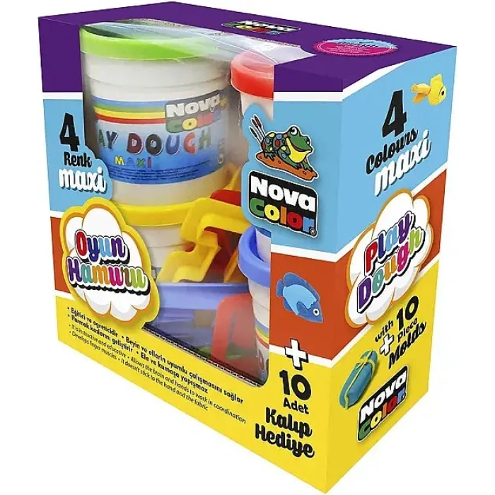 Nova Color Oyun Hamuru Maxi 4 Lü Oyuncaklı