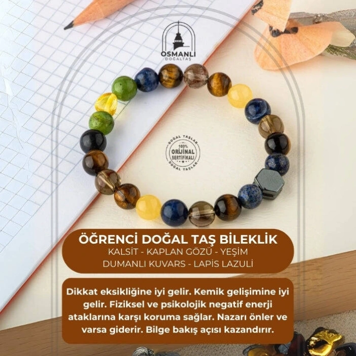 Öğrenci Doğal Taş Bileklik