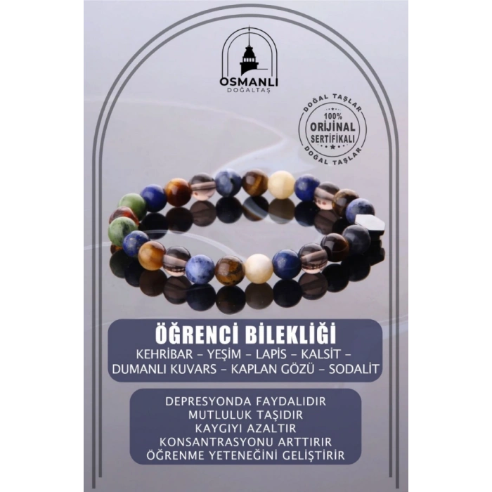 Öğrenci Doğal Taş Bileklik