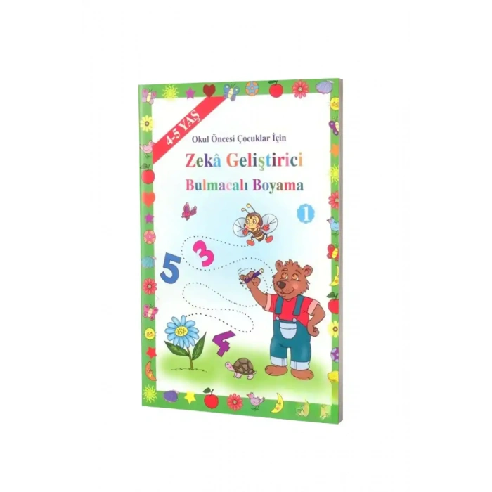 Okul Öncesi Çocuklar İçin Zeka Geliştirici Bulmacalı Boyama - 4-5 Yaş