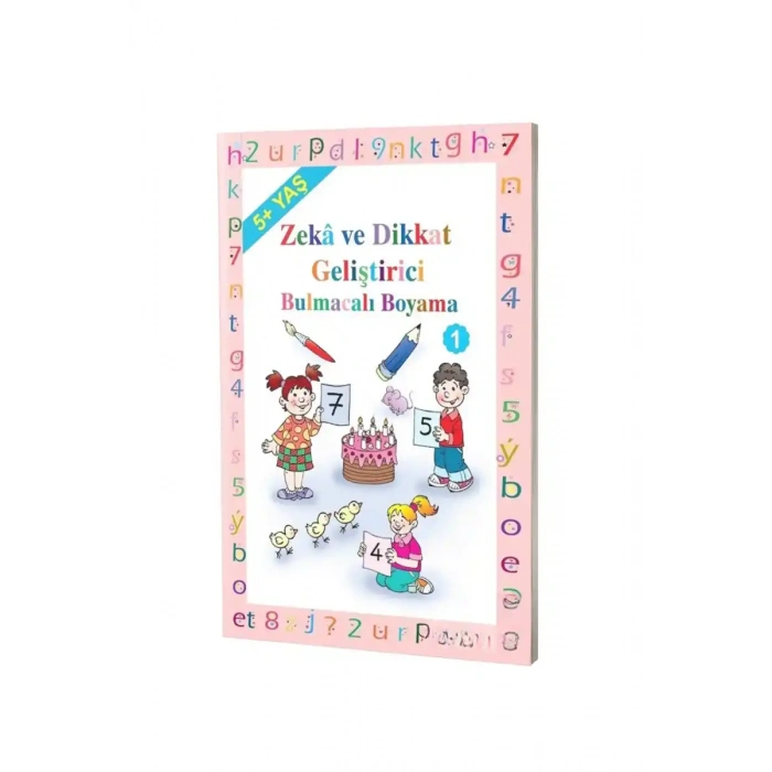 Okul Öncesi Zeka Geliştirici Bulmacalı Boyama - 5+ Yaş