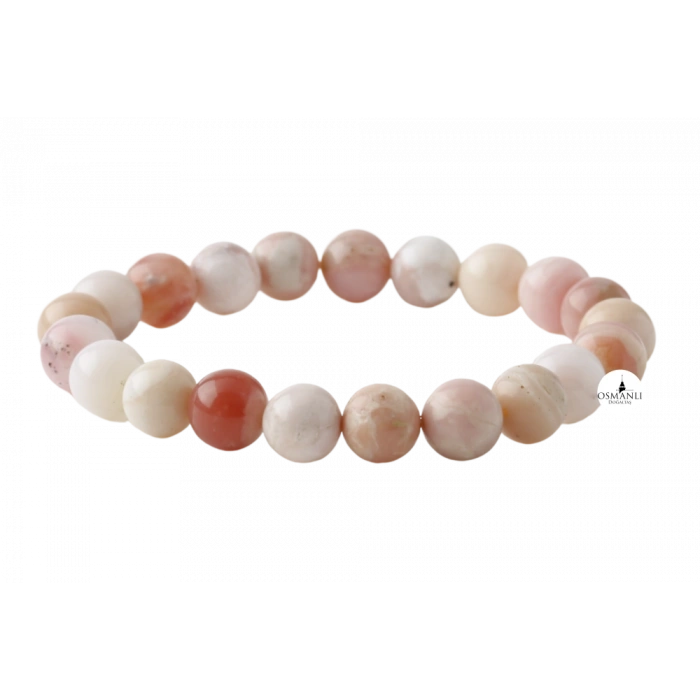Opal Pembe 10mm Doğal Taş Bileklik