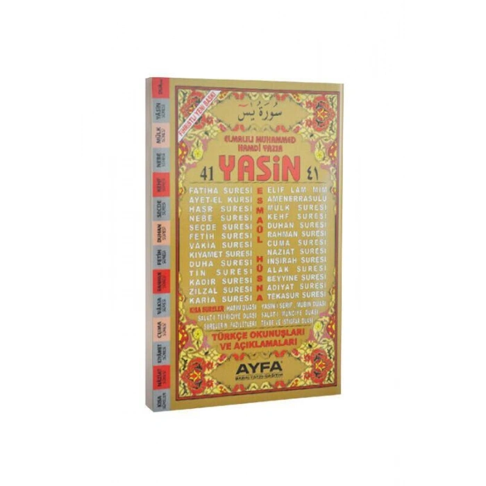 Orta Boy 41 Yasin 2 Renk - Türkçe