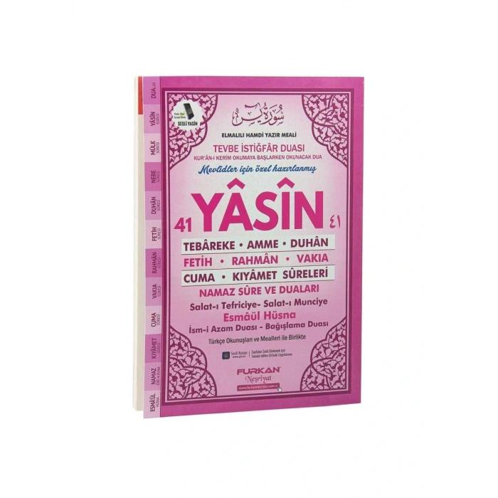 Orta Boy Yasin Pembe 80 Sayfa