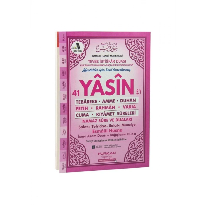 Orta Boy Yasin Pembe 80 Sayfa