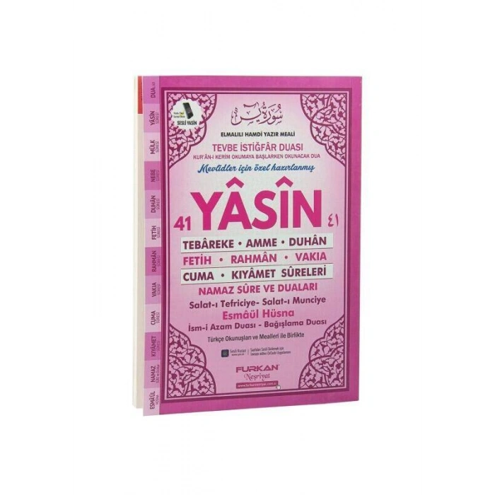 Orta Boy Yasin Pembe 80 Sayfa