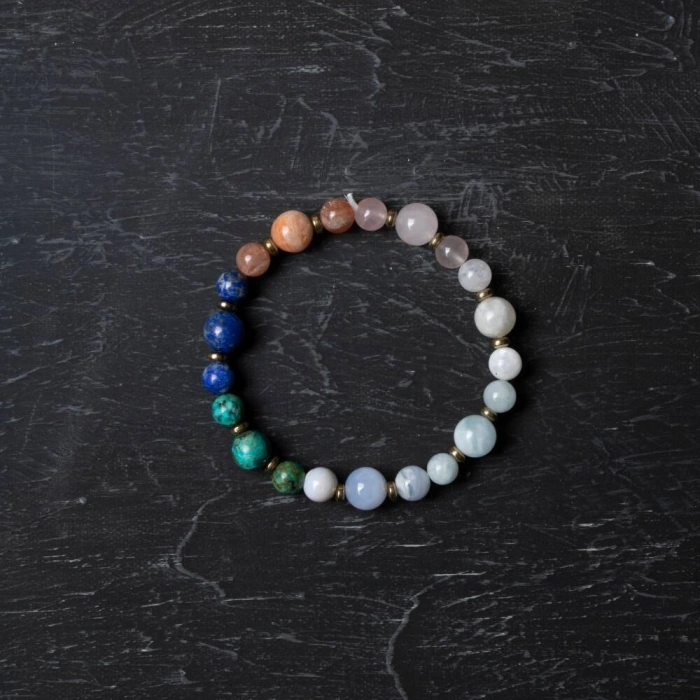 Osmanlı Doğal Taş Sertifikalı Terazi Burcu Doğal Taş Bileklik