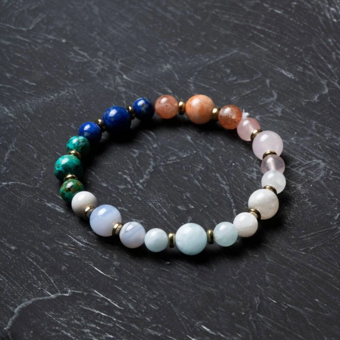 Osmanlı Doğal Taş Sertifikalı Terazi Burcu Doğal Taş Bileklik