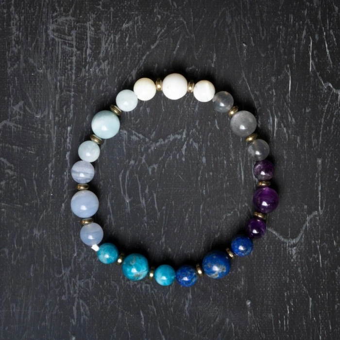 Osmanlı Doğal Taş Sertifikalı Yay Burcu Doğal Taş Bileklik