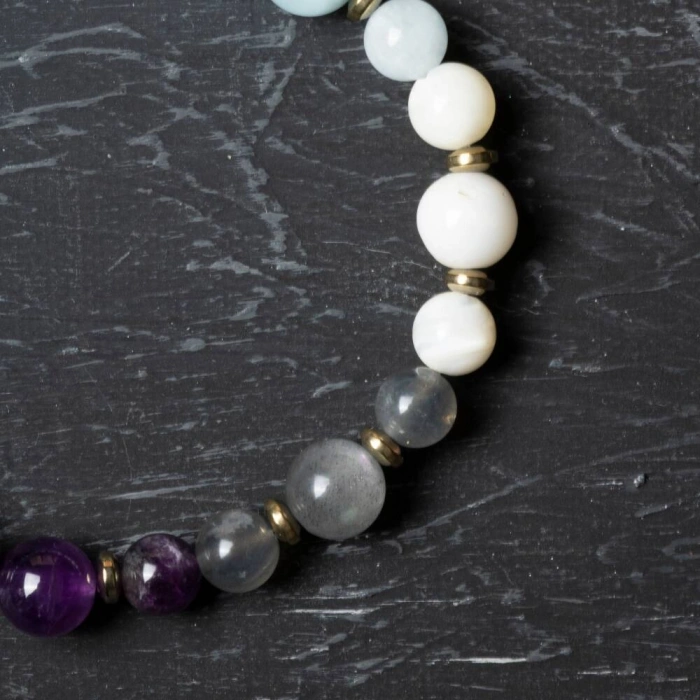 Osmanlı Doğal Taş Sertifikalı Yay Burcu Doğal Taş Bileklik