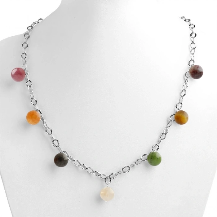 Özel Tasarım Gümüş Zincir Kolye:1732870342