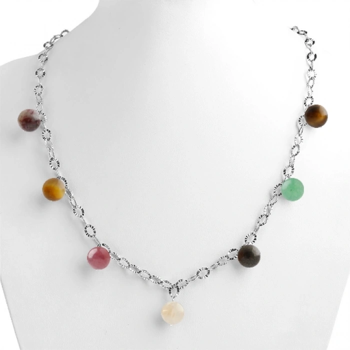 Özel Tasarım Gümüş Zincir Kolye:1732870770