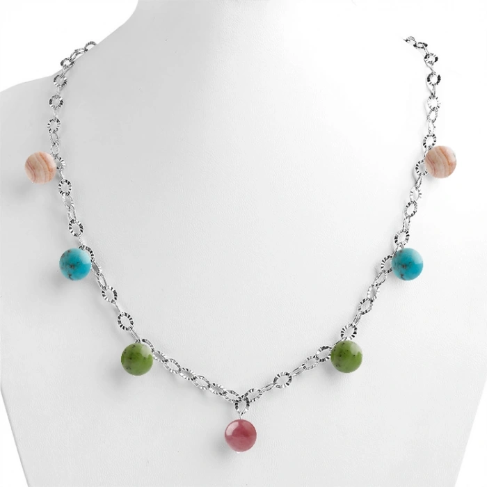 Özel Tasarım Gümüş Zincir Kolye:1734096727