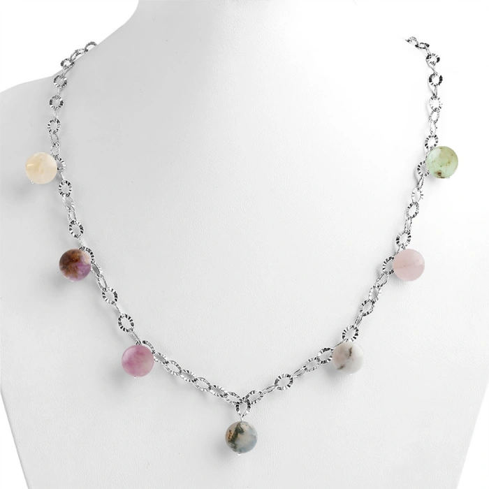 Özel Tasarım Gümüş Zincir Kolye:1734395100