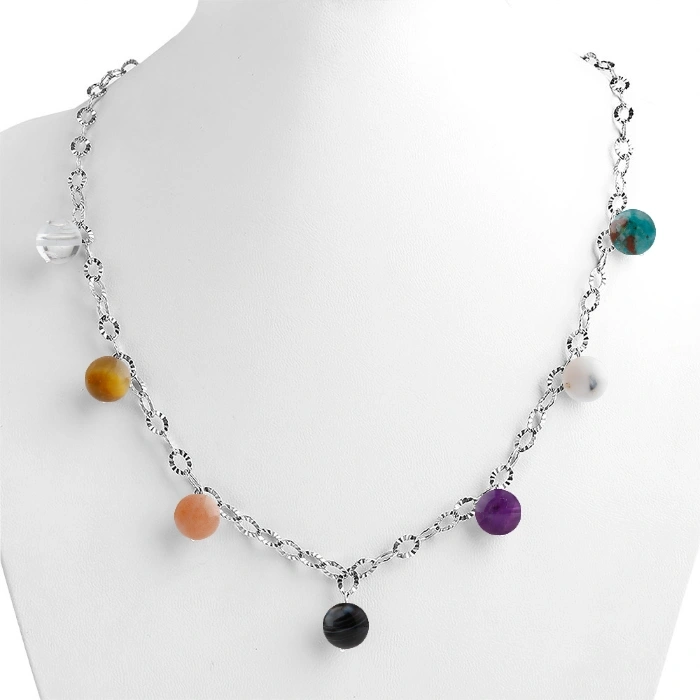 Özel Tasarım Gümüş Zincir Kolye:1734870799