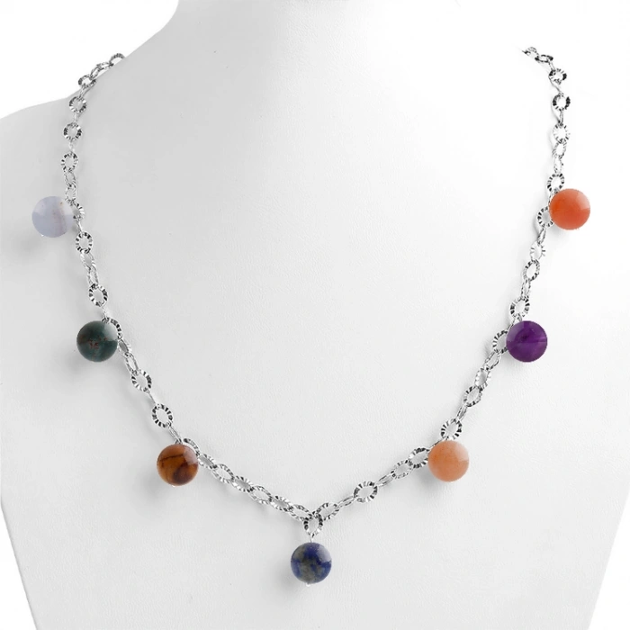 Özel Tasarım Gümüş Zincir Kolye:1735029217