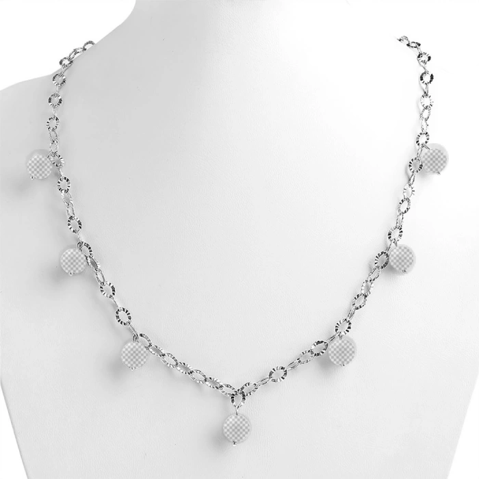 Özel Tasarım Gümüş Zincir Kolye:1735160734