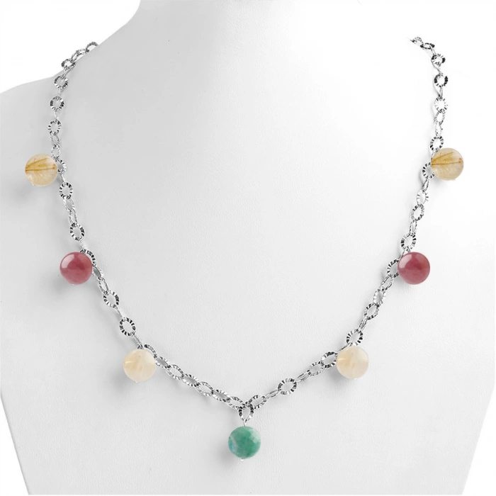 Özel Tasarım Gümüş Zincir Kolye:1735306455