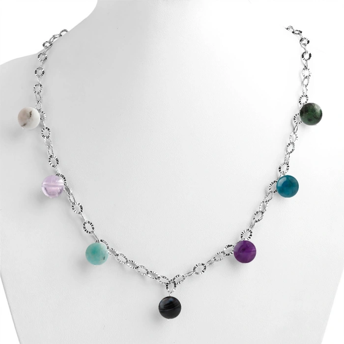 Özel Tasarım Gümüş Zincir Kolye:1735412963