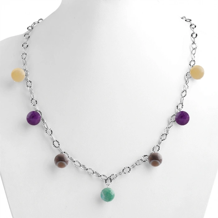 Özel Tasarım GÜMÜŞZİNCİR KOLYE:1737111205