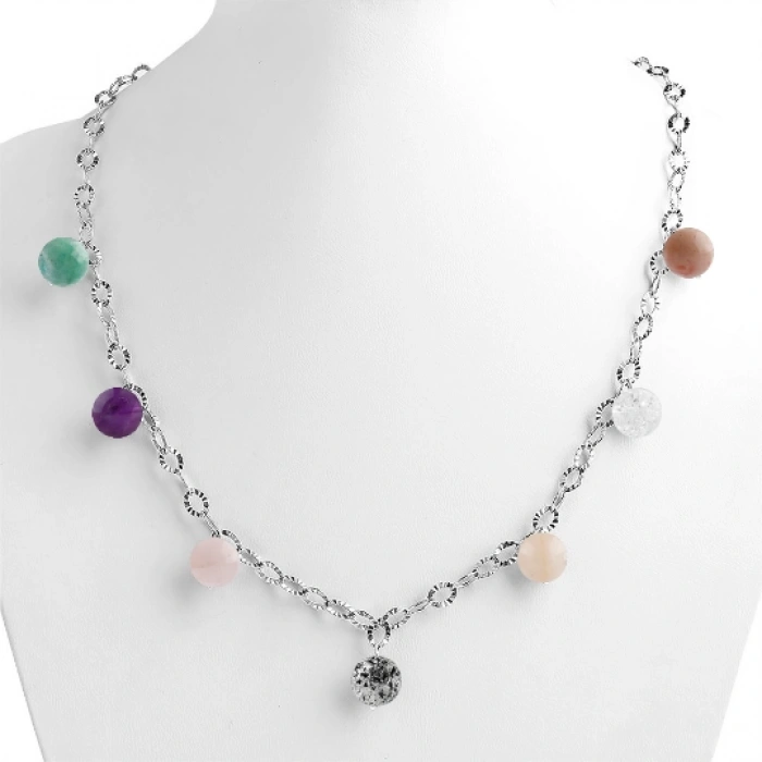 Özel Tasarım GÜMÜŞZİNCİR KOLYE:1737667958