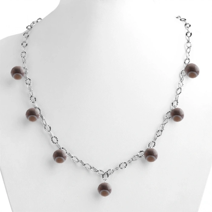 Özel Tasarım GÜMÜŞZİNCİR KOLYE:1737674791