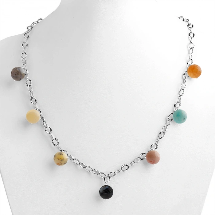 Özel Tasarım GÜMÜŞZİNCİR KOLYE:1737900192