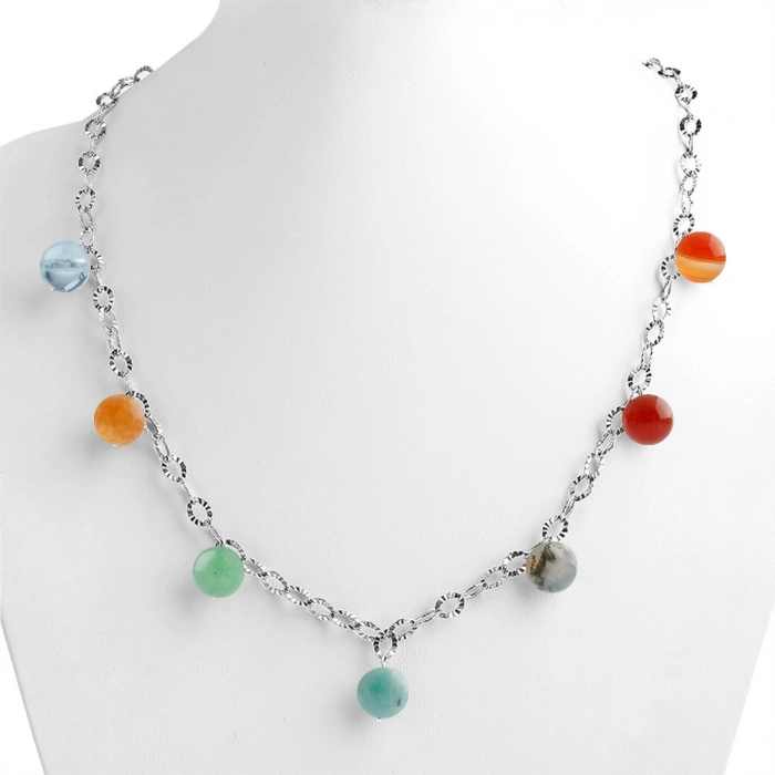 Özel Tasarım GÜMÜŞZİNCİR KOLYE:1738428564