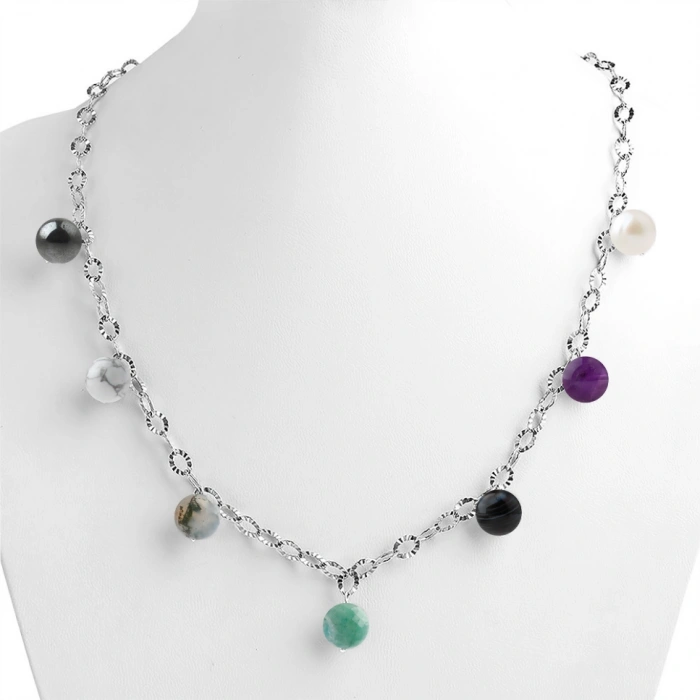 Özel Tasarım GÜMÜŞZİNCİR KOLYE:1739555219