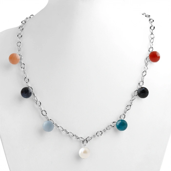 Özel Tasarım GÜMÜŞZİNCİR KOLYE:1740057075