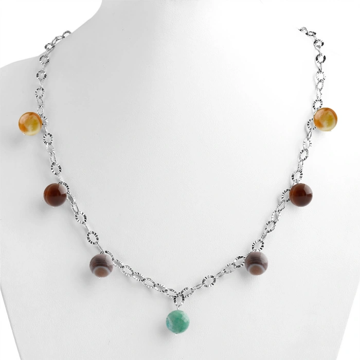 Özel Tasarım GÜMÜŞZİNCİR KOLYE:1743437799