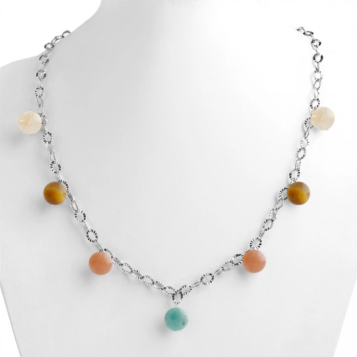 Özel Tasarım GÜMÜŞZİNCİR KOLYE:1743573547