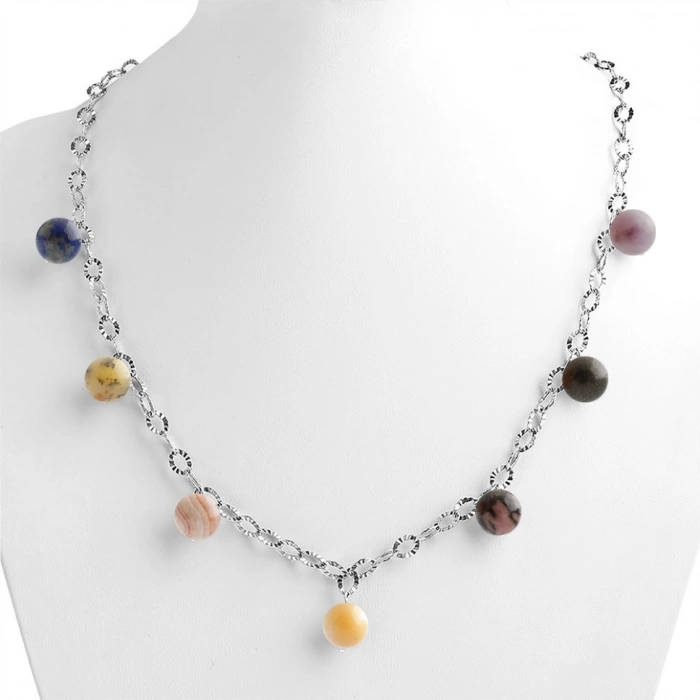 Özel Tasarım GÜMÜŞZİNCİR KOLYE:1743579048