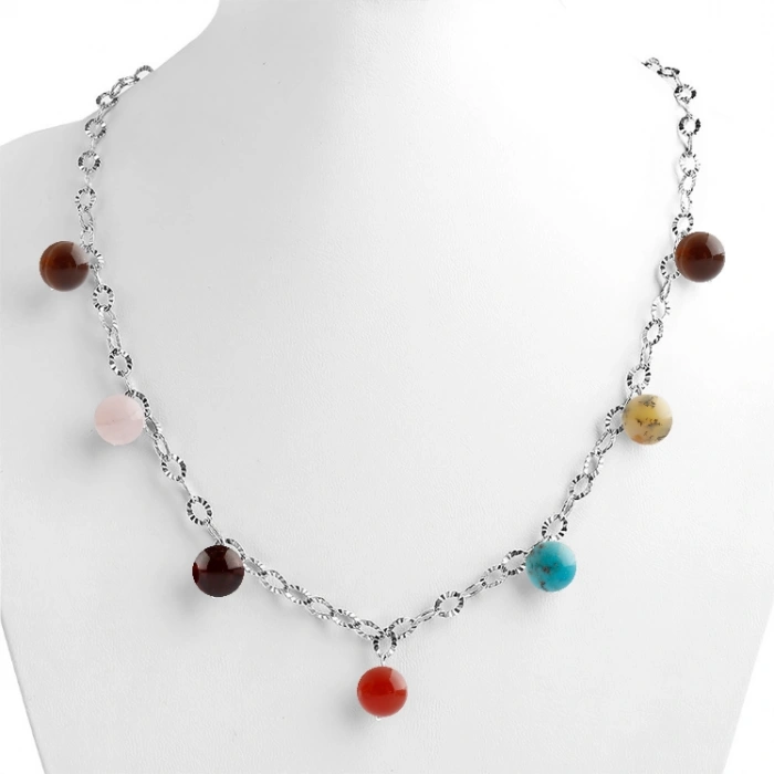 Özel Tasarım GÜMÜŞZİNCİR KOLYE:1743716525