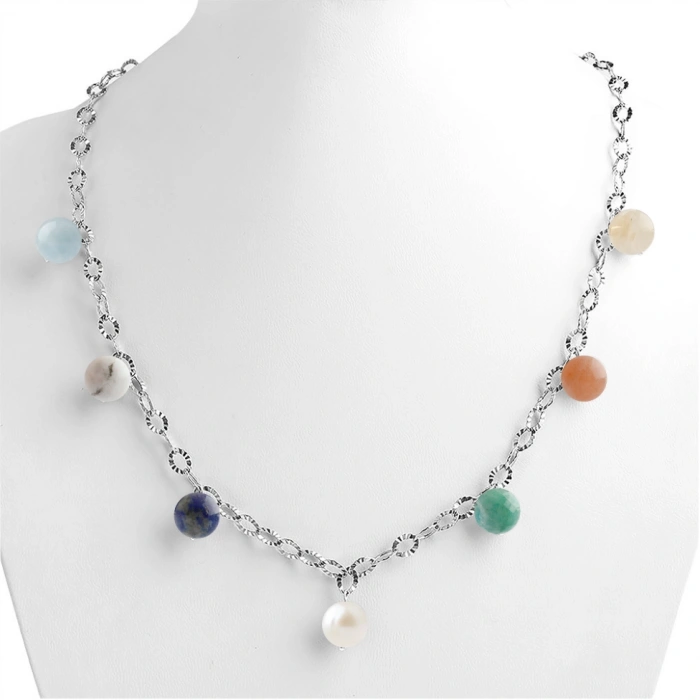 Özel Tasarım GÜMÜŞZİNCİR KOLYE:1743885063