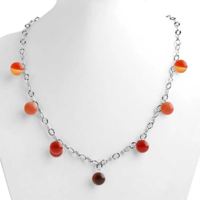 Özel Tasarım GÜMÜŞZİNCİR KOLYE:1744100351