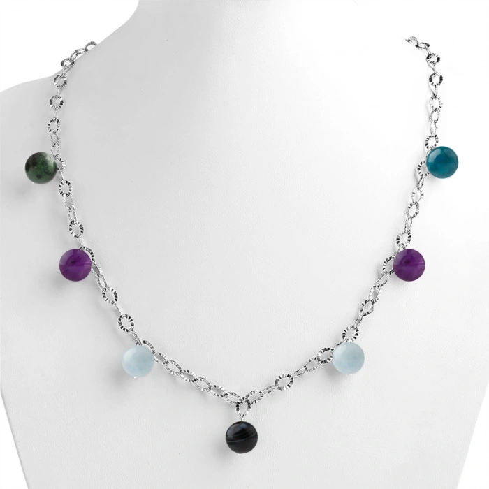 Özel Tasarım GÜMÜŞZİNCİR KOLYE:1744107237