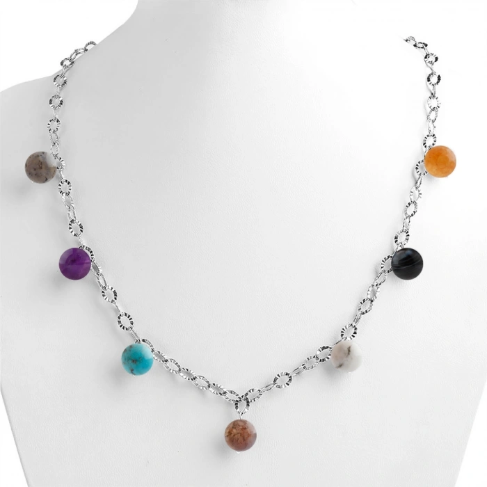 Özel Tasarım GÜMÜŞZİNCİR KOLYE:1744531972