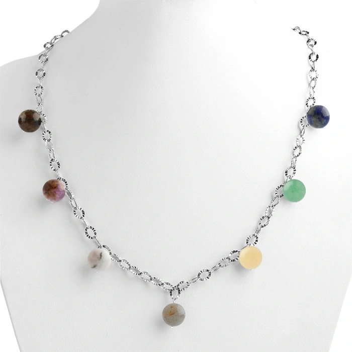 Özel Tasarım GÜMÜŞZİNCİR KOLYE:1744559455