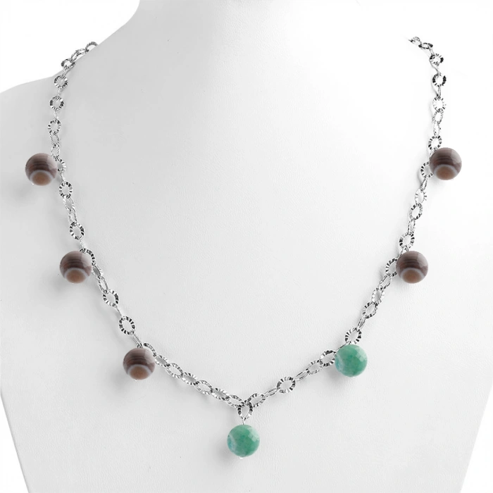 Özel Tasarım GÜMÜŞZİNCİR KOLYE:1744737037