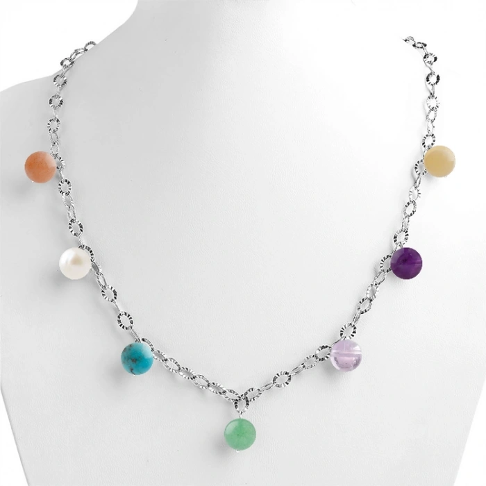 Özel Tasarım GÜMÜŞZİNCİR KOLYE:1745998833