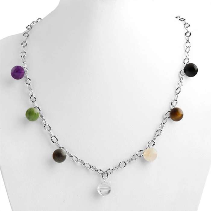 Özel Tasarım GÜMÜŞZİNCİR KOLYE:1746642850